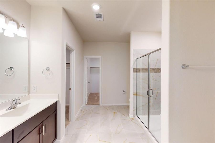 Furnished interior view inside a new home in The Preserve, Justin (Image 9).