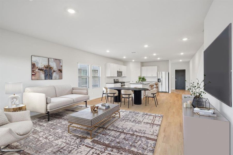 Furnished interior view inside a new home in River Ridge, Crandall (Image 10). Furnished interior view inside a new home in River Ridge, Crandall (Image 10).