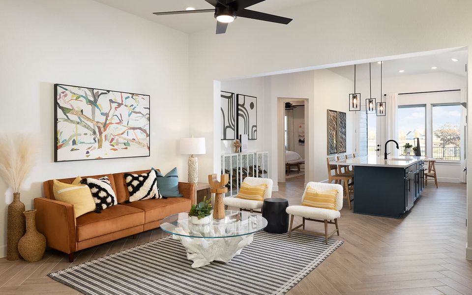 Representative furnished interior of a home built from the Cambridge by Brookfield Residential in Traditional Homes at Easton Park, Austin (Image 6). Representative furnished interior of a home built from the Cambridge by Brookfield Residential in Traditional Homes at Easton Park, Austin (Image 6).