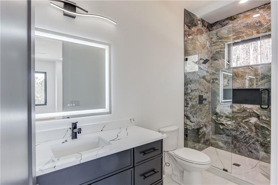 Furnished interior view inside a new home in , Sugar Hill (Image 11). Furnished interior view inside a new home in , Sugar Hill (Image 11).