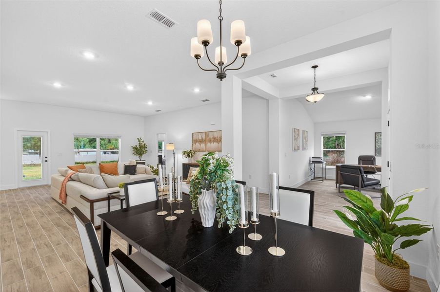 Furnished interior view inside a new home in Hill Country Estates, Dade City (Image 12).