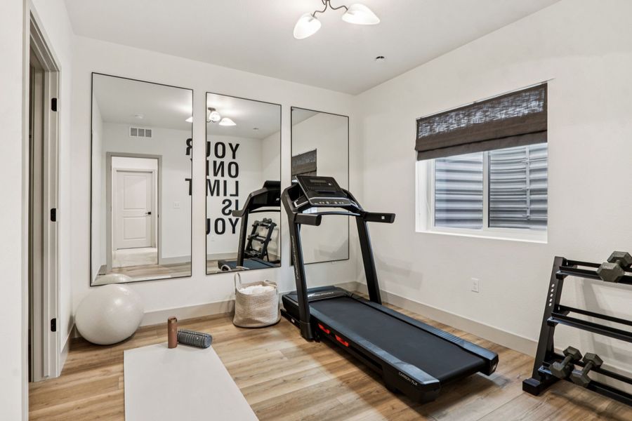 Furnished interior view inside a new home in Trailside, Timnath (Image 46).