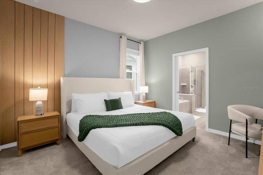 Furnished interior view inside a new home in , Clermont (Image 28).