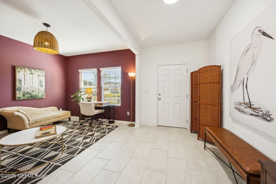 Furnished interior view inside a new home in Wilford Preserve, Orange Park (Image 28). Furnished interior view inside a new home in Wilford Preserve, Orange Park (Image 28).