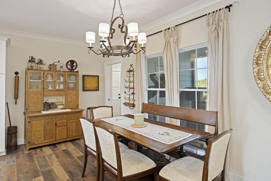 Furnished interior view inside a new home in , Meggett (Image 36).