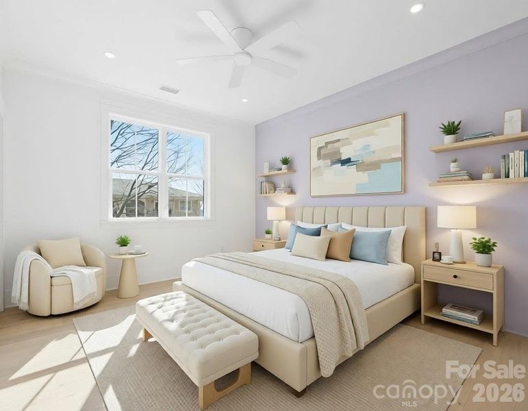 Furnished interior view inside a new home in , Charlotte (Image 34).