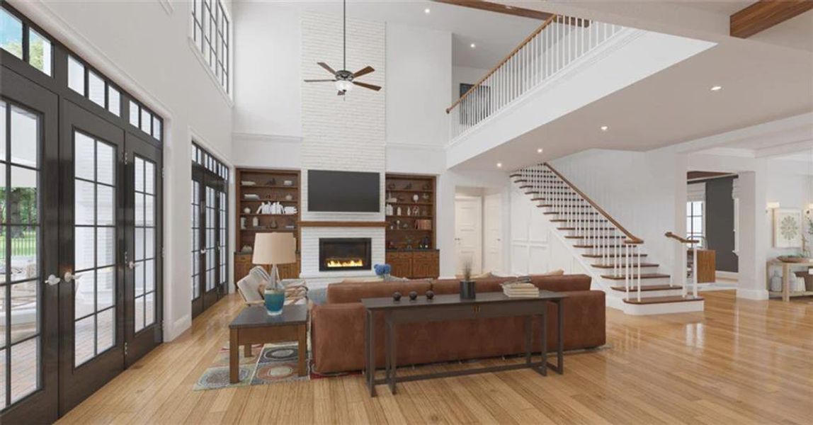 Furnished interior view inside a new home in , Dacula (Image 7).