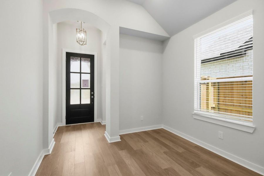 Powder bath located at the entry for guests! Powder bath located at the entry for guests!