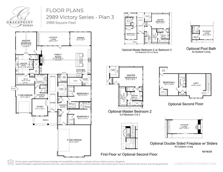 2D floor plan layout for the 2989 – Victory Series by Gracepoint Homes in Kresston, Montgomery, TX (Image 3). 2D floor plan layout for the 2989 – Victory Series by Gracepoint Homes in Kresston, Montgomery, TX (Image 3).