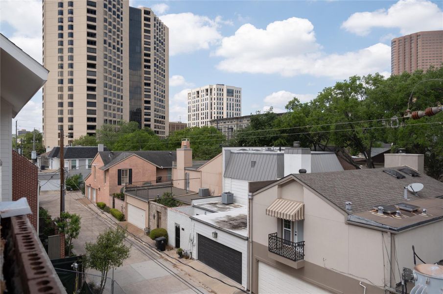 Additional view from the covered terrace of Unit A.