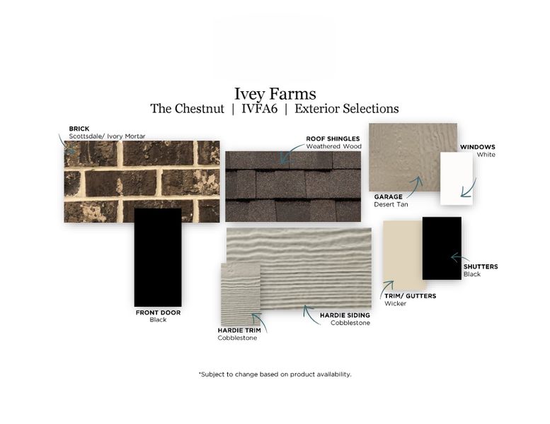 Front exterior of a new home in Ivey Farms - The Grove Collection, Farragut, TN, highlighting curb appeal (Image 2). Front exterior of a new home in Ivey Farms - The Grove Collection, Farragut, TN, highlighting curb appeal (Image 2).