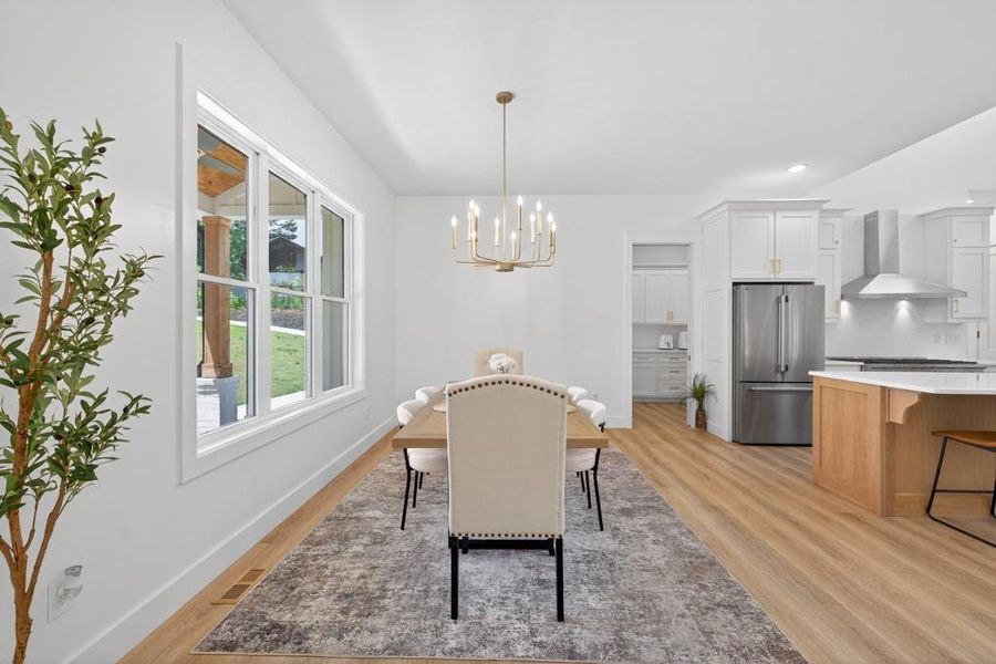 Furnished interior view inside a new home in , Buford (Image 12).
