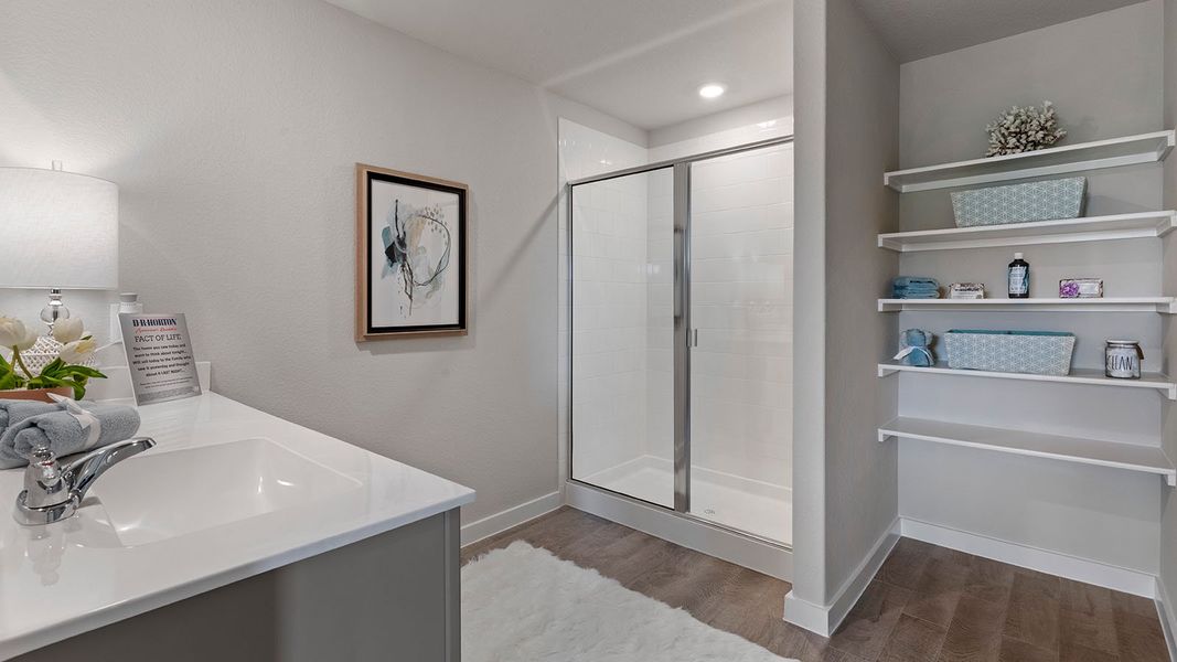 Representative furnished interior of a home built from the Kingston by D.R. Horton in The Parks of Alvarado, Alvarado (Image 21). Representative furnished interior of a home built from the Kingston by D.R. Horton in The Parks of Alvarado, Alvarado (Image 21).