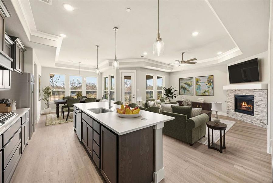 Furnished interior view inside a new home in Ladera Prosper, Prosper (Image 10).