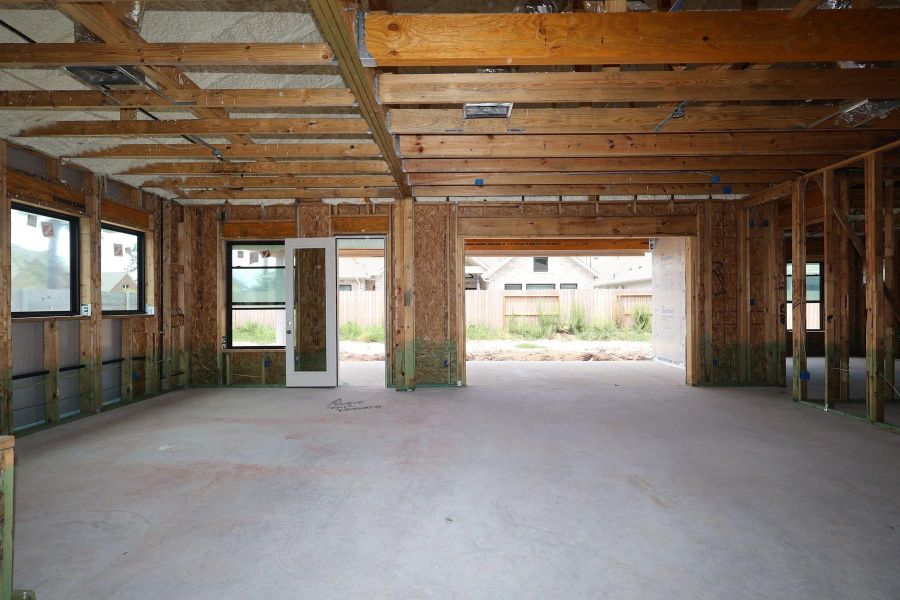In-progress construction of a new home in ARTAVIA - Parkview Collection, Conroe, TX (Image 6). In-progress construction of a new home in ARTAVIA - Parkview Collection, Conroe, TX (Image 6).