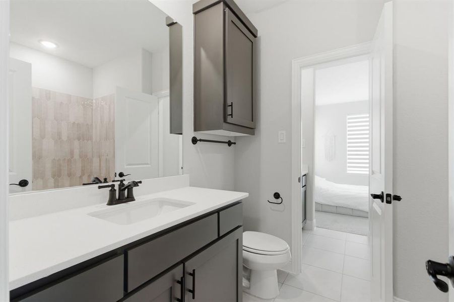 Furnished interior view inside a new home in , Copper Canyon (Image 27).