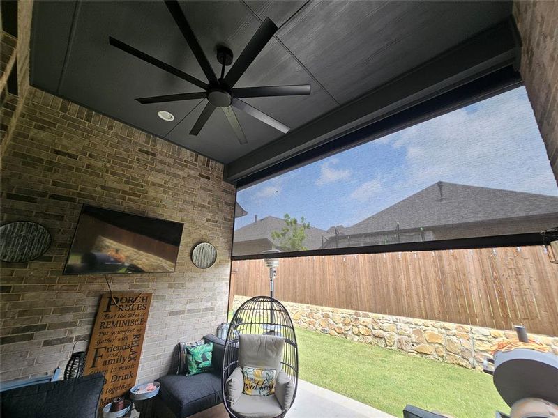 Exterior details and patio area of a home in M3 Ranch, Mansfield (Image 4). Exterior details and patio area of a home in M3 Ranch, Mansfield (Image 4).