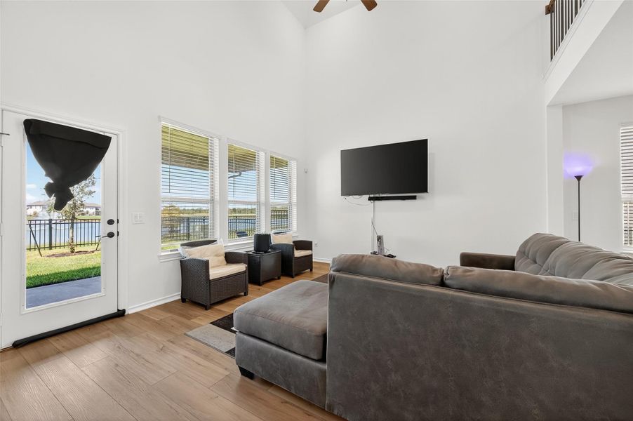 Furnished interior view inside a new home in Sunterra, Katy (Image 39).