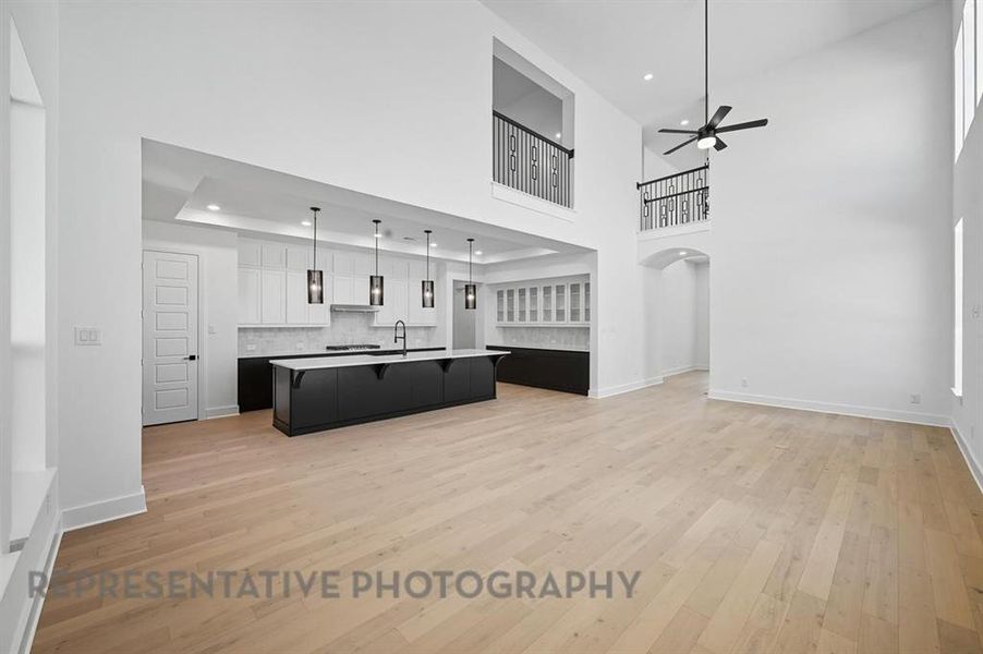 Spacious, unfurnished interior of a new home in Wildflower Ranch: Artisan Series - 60ft. lots, Dish (Image 13). Spacious, unfurnished interior of a new home in Wildflower Ranch: Artisan Series - 60ft. lots, Dish (Image 13).