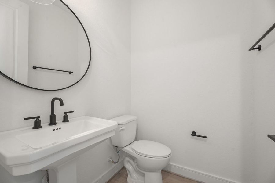 Half bath! Half bath!