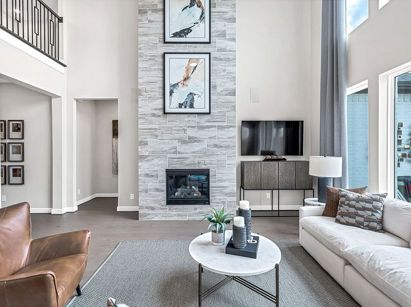 Representative furnished interior of a home built from the Palisade by Taylor Morrison in Avalon at Friendswood, Friendswood (Image 30).