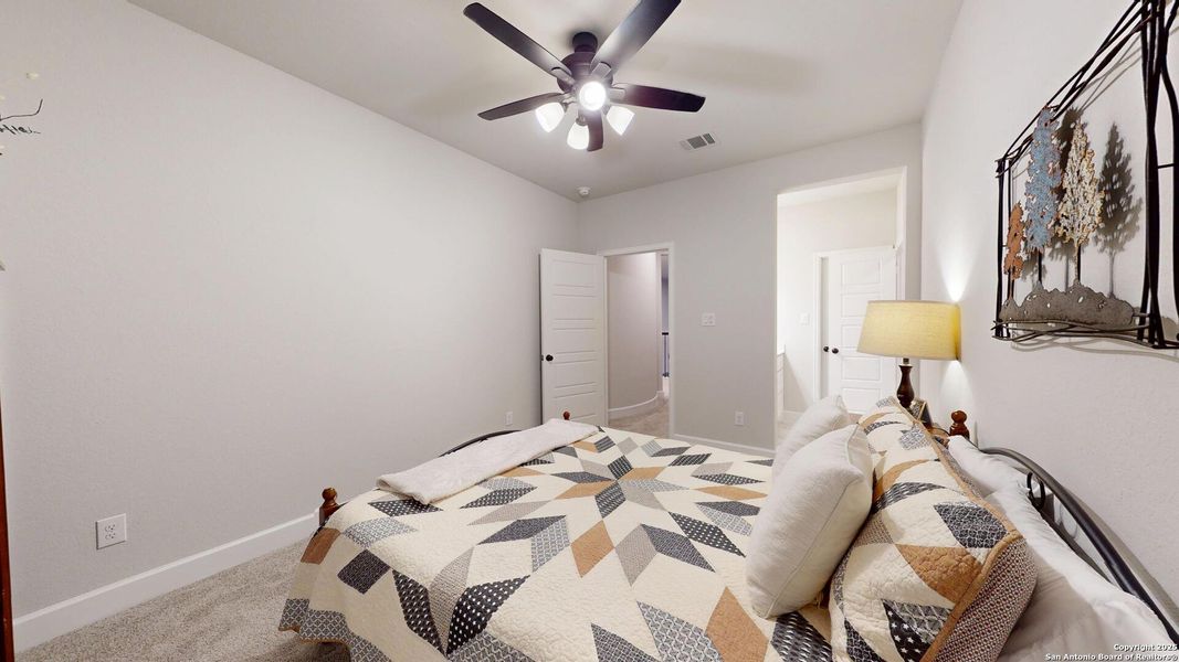 Furnished interior view inside a new home in Weston Oaks 55', San Antonio (Image 52).