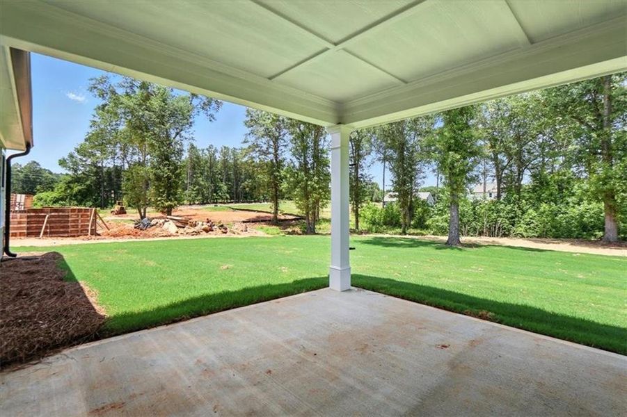 Exterior details and patio area of a home in , Hartwell (Image 4).