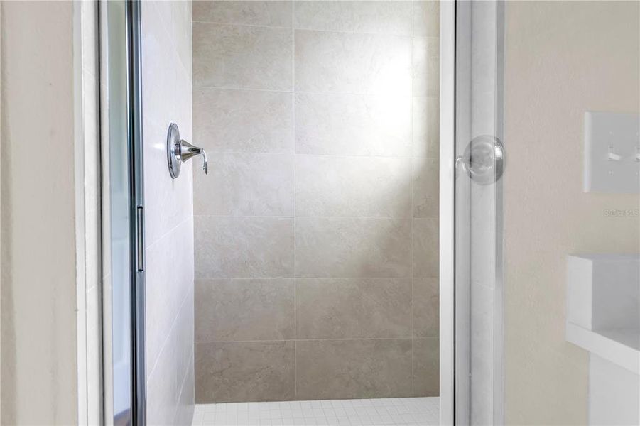 Primary bath walk in shower