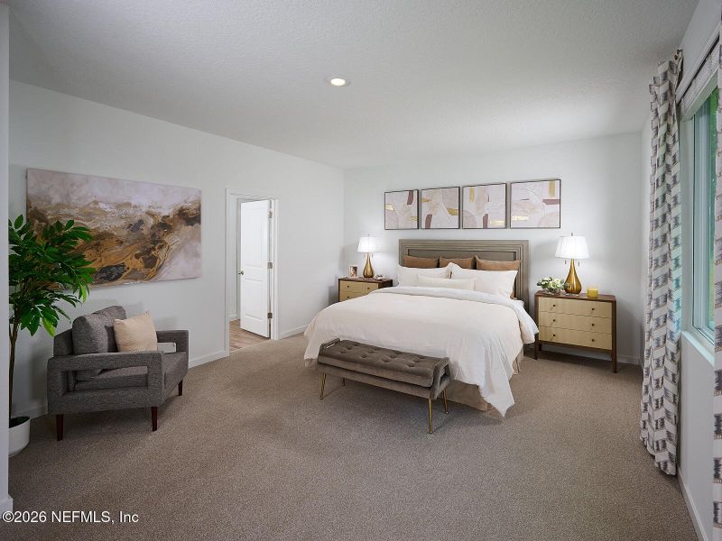 Furnished interior view inside a new home in Azalea Creek, Jacksonville (Image 5).