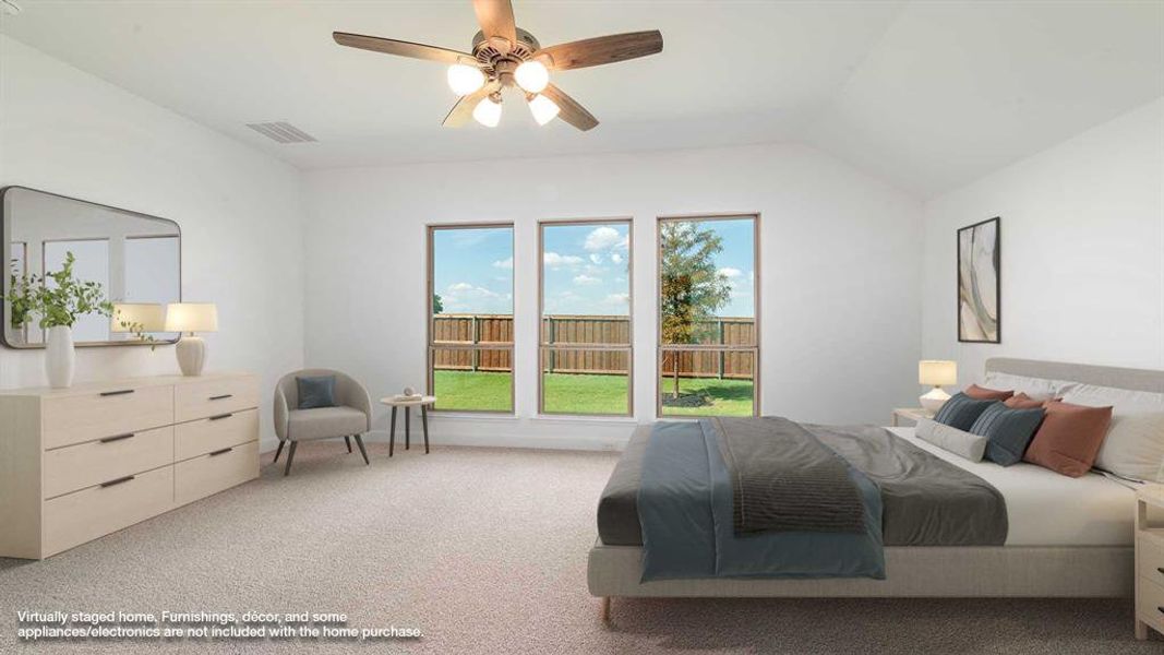 Furnished interior view inside a new home in Trinity Falls 50', McKinney (Image 5).