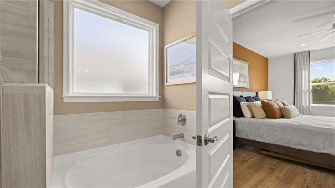 Furnished interior view inside a new home in Oak Ridge Meadows - Active Adult, Locust Grove (Image 5).