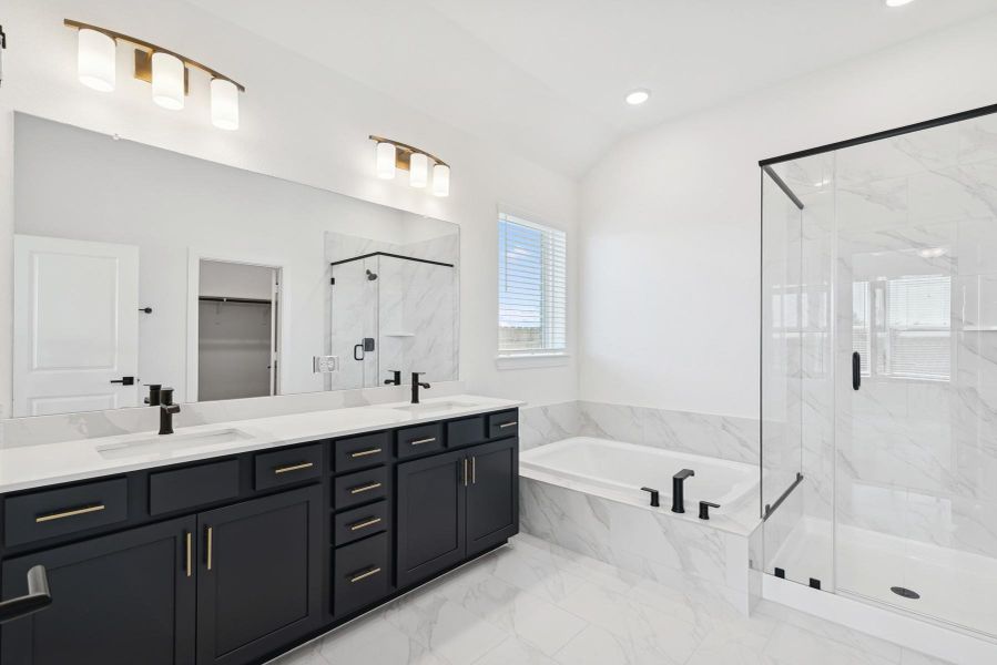 Furnished interior view inside a new home in Brookewater 45' Homesites, Rosenberg (Image 4).