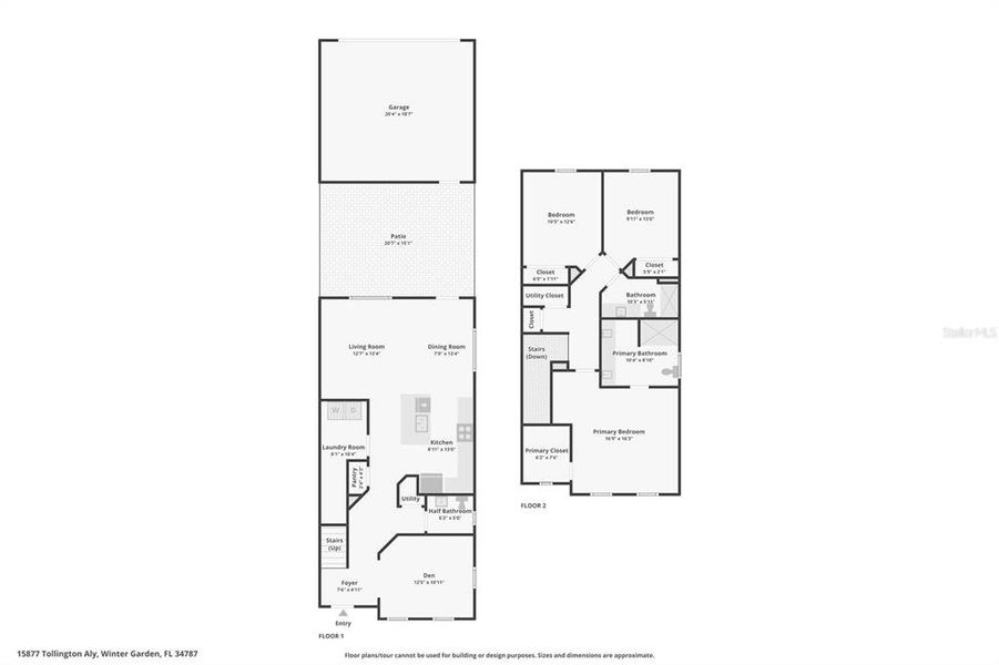 2D floor plan layout of this home in , Winter Garden, FL (Image 7).