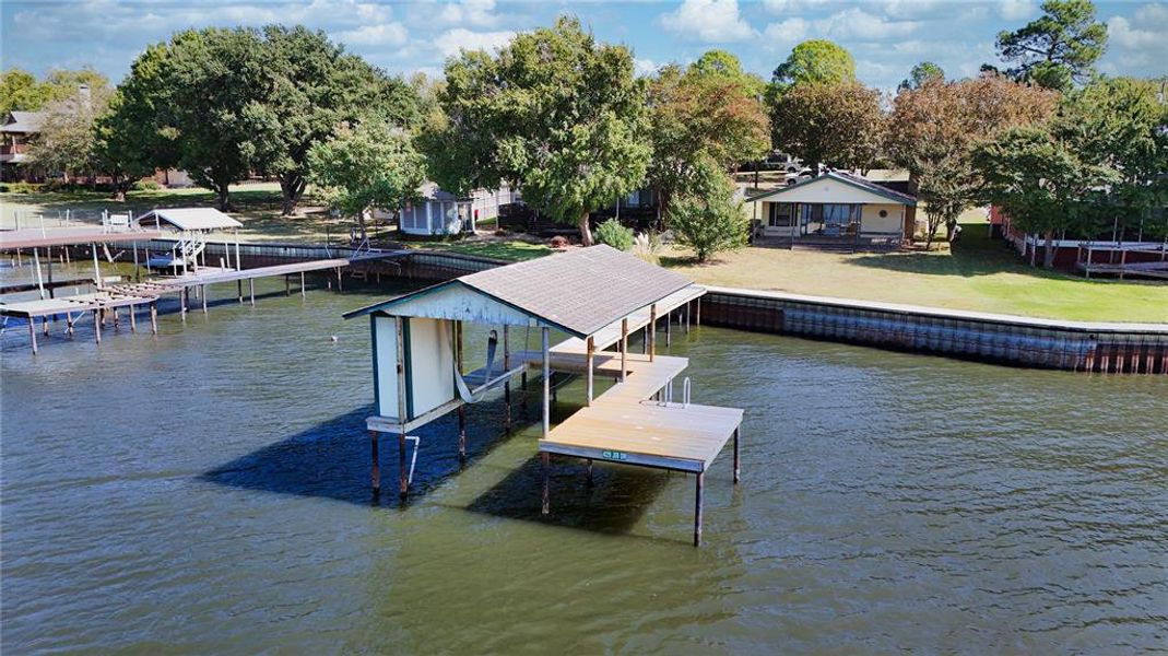 View of home from the water