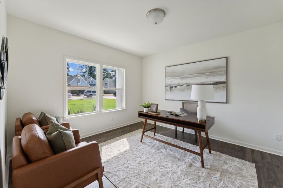 Representative furnished interior of a home built from the Winslow by True Homes in Garmon Mill Estates, Midland (Image 10).