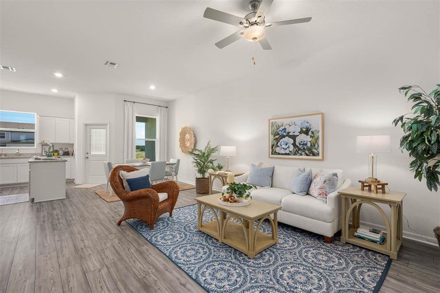 Furnished interior view inside a new home in Sol Vista, Dundee (Image 15).