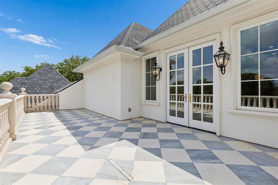 Exterior details and patio area of a home in , Southlake (Image 22).
