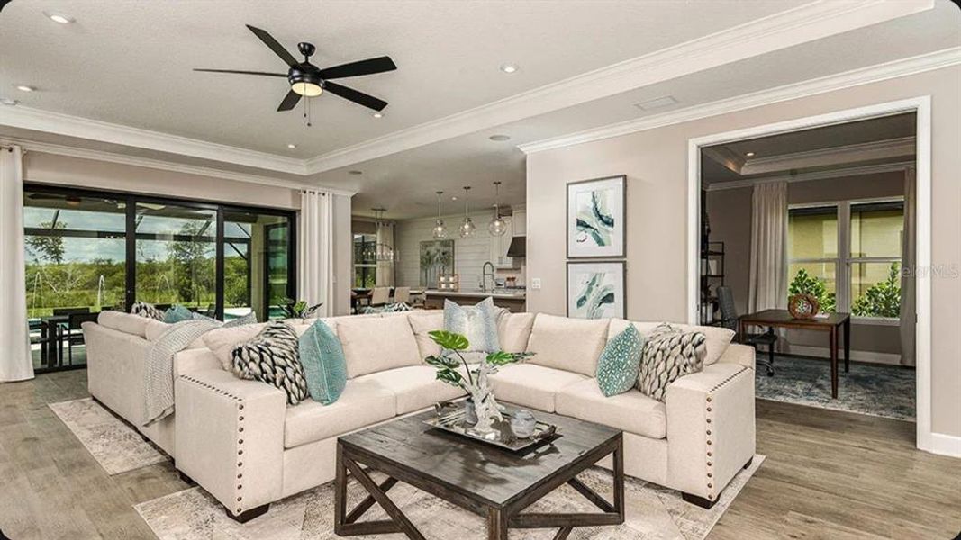 Furnished interior view inside a new home in Ardisia Park, New Smyrna Beach (Image 7).