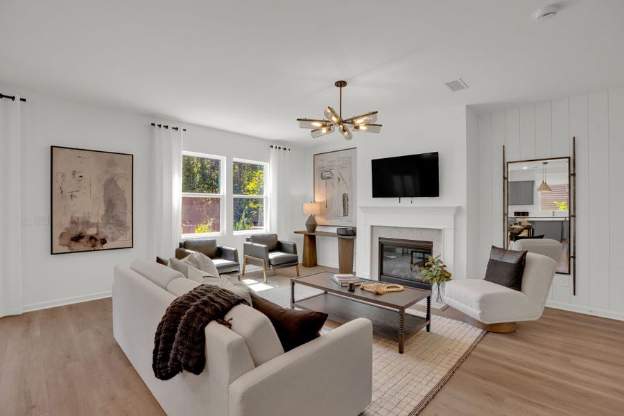Furnished interior view inside a new home in Grand Arbor, Blythewood (Image 40).