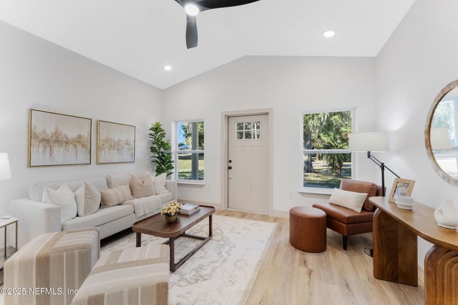 Furnished interior view inside a new home in , San Mateo (Image 4). Furnished interior view inside a new home in , San Mateo (Image 4).