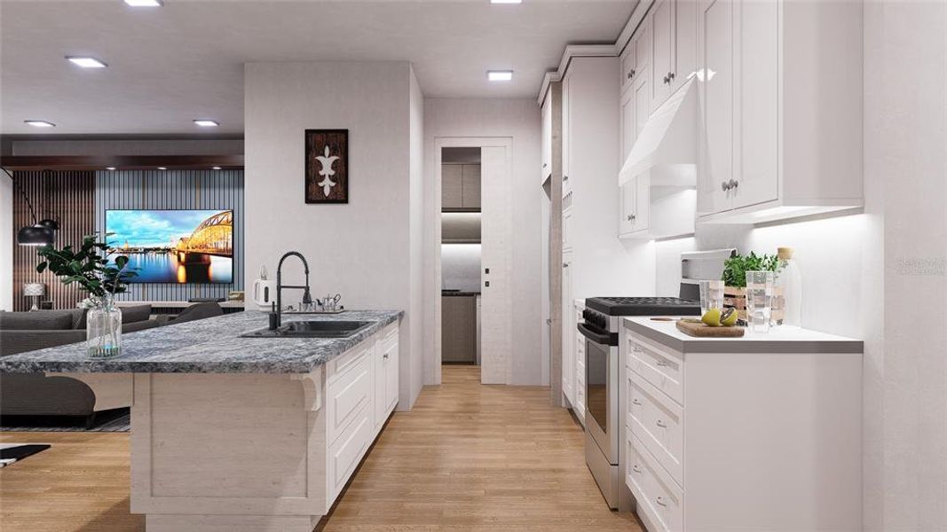 Furnished interior view inside a new home in , Hudson (Image 3).