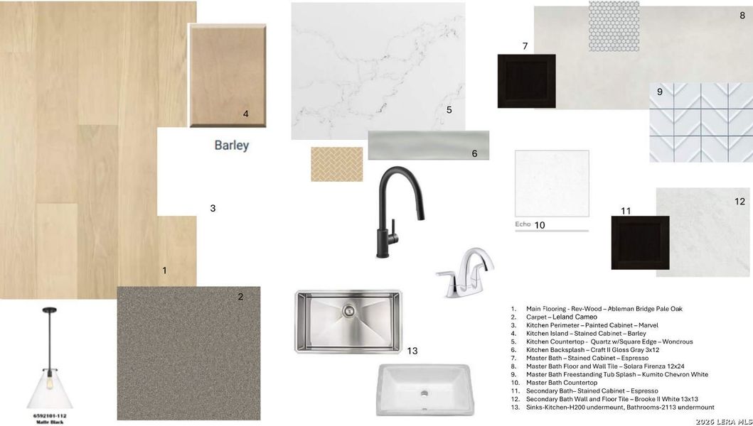 Sample of building materials used in homes in Megan's Landing, Castroville (Image 3). Sample of building materials used in homes in Megan's Landing, Castroville (Image 3).