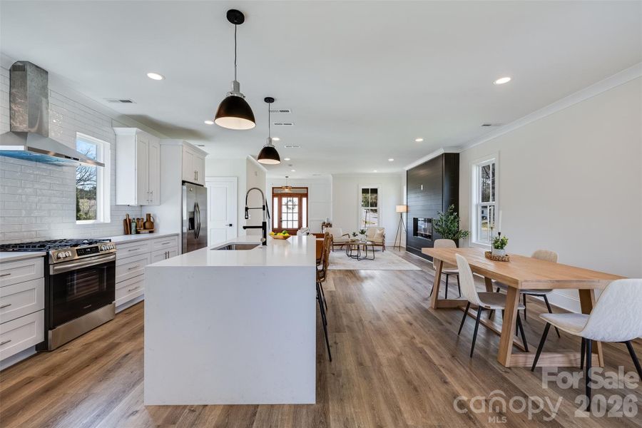 Furnished interior view inside a new home in , Belmont (Image 28).