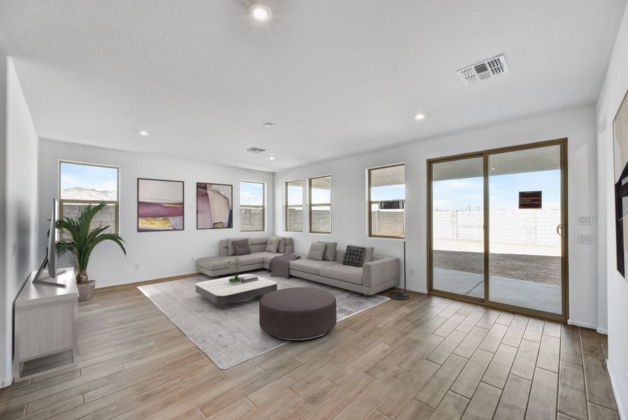 Furnished interior view inside a new home in Marbella at Windrose, Waddell (Image 10).