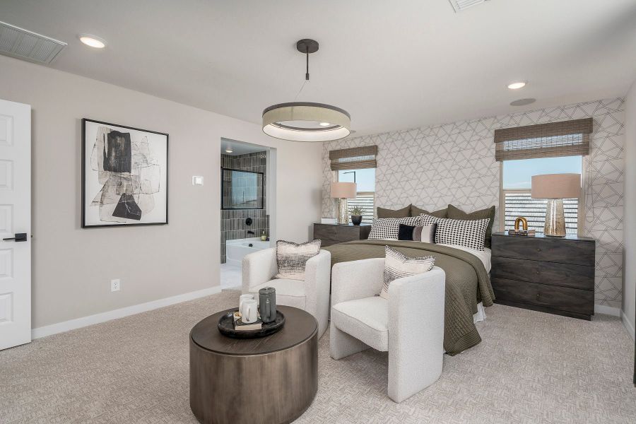 Representative furnished interior of a home built from the Grand by Risewell Homes in Bentridge, Buckeye (Image 11).