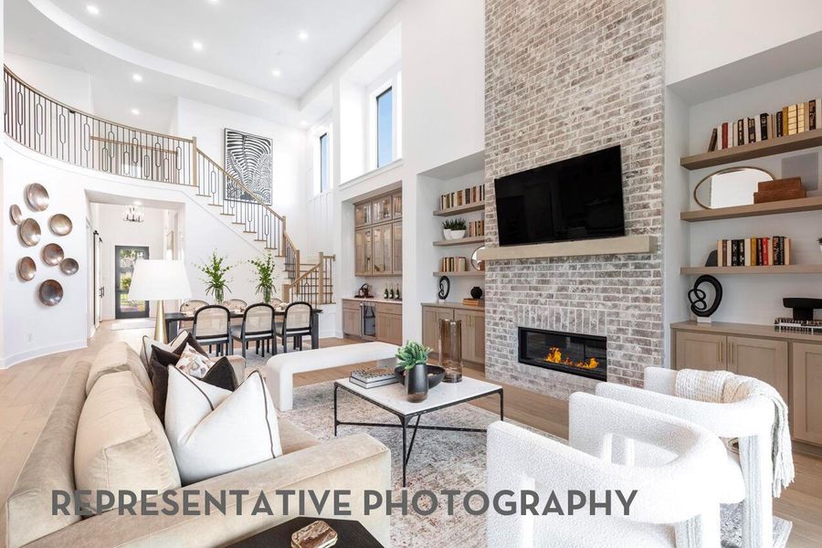 Furnished interior view inside a new home in The George, Richmond (Image 6).