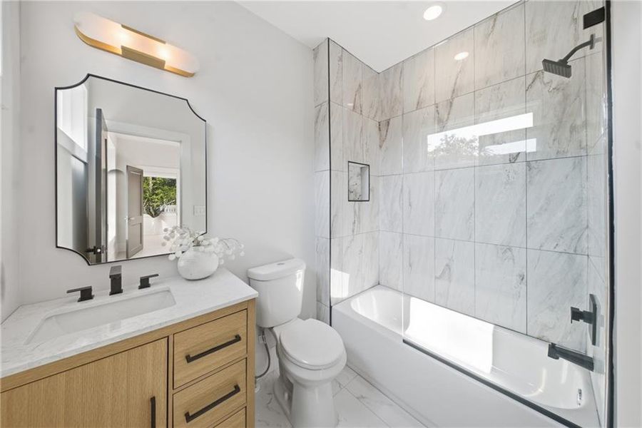 Furnished interior view inside a new home in , Atlanta (Image 15).