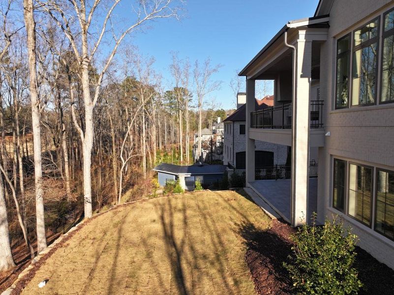 Exterior details and patio area of a home in , Milton (Image 42).