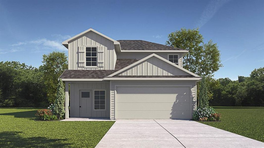 Front exterior of a new home in , Corsicana, TX, highlighting curb appeal (Image 1). Front exterior of a new home in , Corsicana, TX, highlighting curb appeal (Image 1).