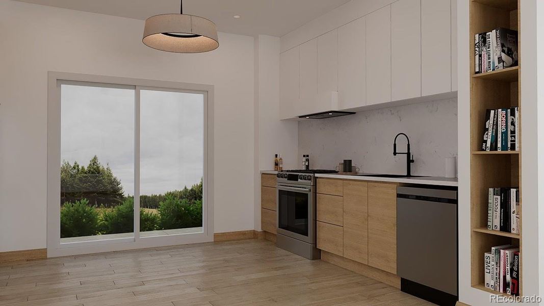 Furnished interior view inside a new home in , Central City (Image 7). Furnished interior view inside a new home in , Central City (Image 7).